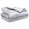 vidaXL Winter Duvet Silver 200 x 135 cm Satin and Microfiber