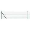 vidaXL Chainlink Fence with Concrete Base 10 x 0.4 m PVC-Coated Steel
