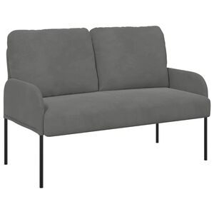 vidaXL Sofas with Cushion Dark Grey 115 x 56 x 80 cm Plywood