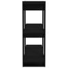 vidaXL Book Cabinet/Room Divider Black 80x30x87 cm