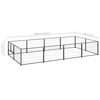 vidaXL Dog Kennel Black 8 m&sup2; Steel