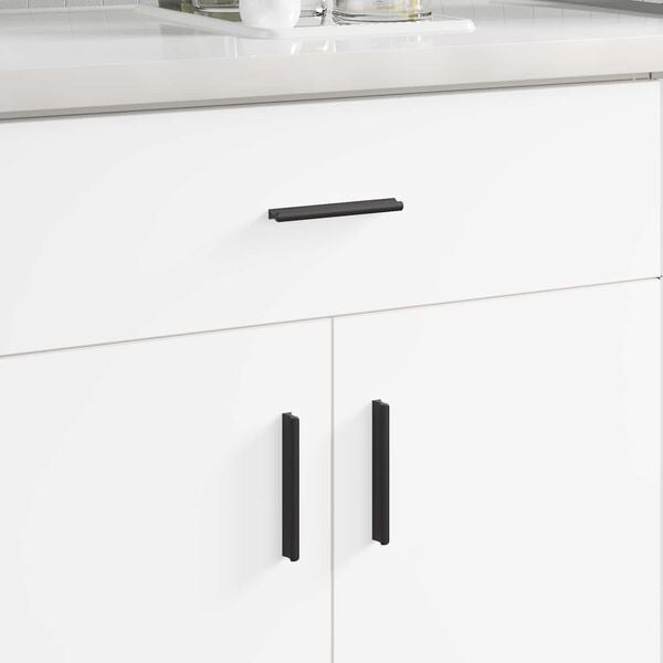 vidaXL Handle 973 pcs Black 106 x 7.4 x 15.5 mm Aluminium