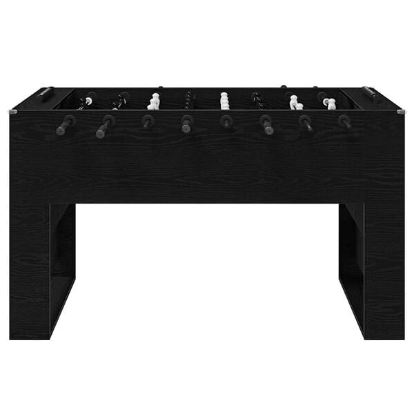 vidaXL Foosball Table Black Oak 146.5 x 74 x 85 cm Engineered Wood