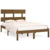 vidaXL Bed Frame without Mattress Honey Brown 140x200 cm Solid Wood