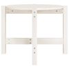 vidaXL Coffee Table White &Oslash; 62.5x45 cm Solid Wood Pine