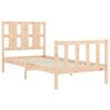 vidaXL Bed Frame without Mattress 90x190 cm Single Solid Wood Pine