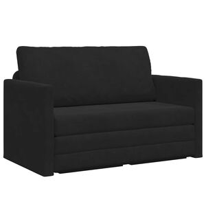 vidaXL Folding Sofa Bed Black 124 x 71 x 78 cm Velvet