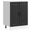vidaXL Sink Base Cabinet "Lucca" Black Engineered Wood