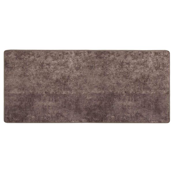 vidaXL Rug Runner MARSA Grey 200 x 80 cm Polyester and PVC