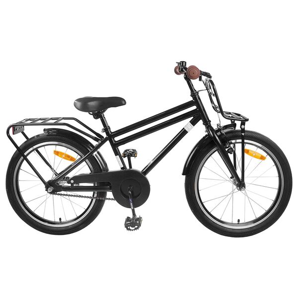 vidaXL Kids Bike 18'' for 5-7 Years Old Black