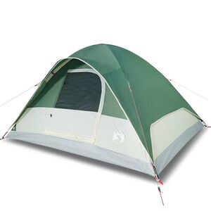 vidaXL Family Tent Dome 6-Person Green Waterproof