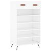 vidaXL Shoe Cabinet White 60x35x105 cm Engineered Wood