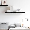 vidaXL Floating Wall Shelf High Gloss Black 80x23.5x3.8 cm MDF