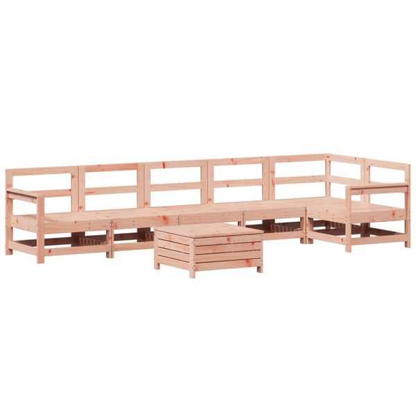 vidaXL 7 Piece Garden Sofa Set Solid Wood Douglas Fir