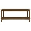vidaXL Coffee Table Honey Brown 110x55x45 cm Solid Wood Pine