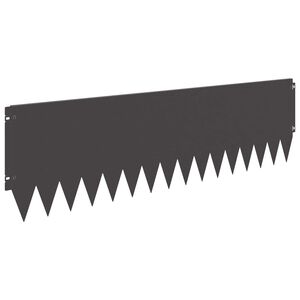 vidaXL Lawn Edging 20 pcs 103 x 30 cm Steel Black