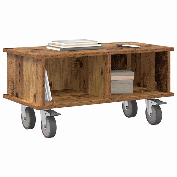vidaXL TV Stand Old Wood 68.5 x 35 x 35 cm Engineered Wood
