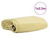 vidaXL Tarpaulin 650g / m&sup2; Beige 1 x 2.5 m Canvas with PVC Coating
