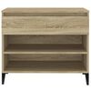 vidaXL Shoe Cabinet Sonoma Oak 70x36x60 cm Engineered Wood