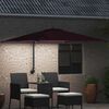 vidaXL Garden Parasol Bordeaux Red 248.5 x 247.5 x 160 cm