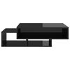 vidaXL Coffee Table High Gloss Black 105x55x32 cm Engineered Wood