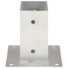 vidaXL Post Anchors 4 pcs Galvanised Metal 71 mm