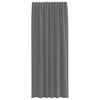 vidaXL Voile Curtains with Rod Pockets 2 pcs Dark Grey