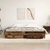 vidaXL Bed Frame with Drawer Old Wood 180 x 200 cm Engineered Wood
