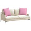 vidaXL Sofa Pillows 2 pcs Pink 60 x 60 cm Fabric