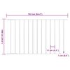 vidaXL Fence Panel Powder-coated Steel 1.7x1 m White