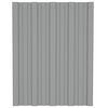 vidaXL Roof Panel 12 pcs Grey 60 x 45 cm Galvanised steel