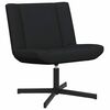 vidaXL Swivel Chair Black 63 x 75 x 76 cm Fabric