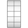 vidaXL Wall Mirror Black 50x100 cm Rectangle Iron