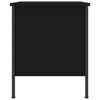 vidaXL Bedside Cabinet Black 40x42x50 cm Engineered Wood