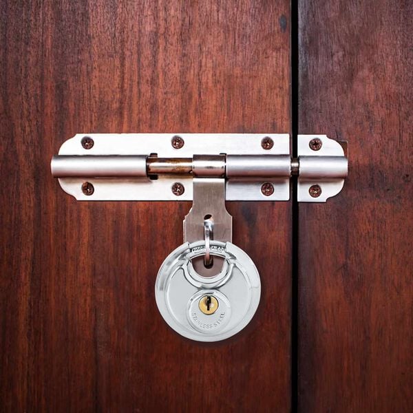 vidaXL Discus Locks with Keys 6 pcs Silver 6 x 2.3 x 6 cm