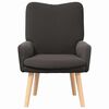 vidaXL Armchair Dark Grey 63 x 67 x 94 cm Sherpa Fabric