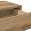 vidaXL Rolling Cabinet Artisan Oak 46x36x59 cm Engineered Wood