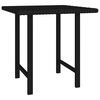 vidaXL Side Tables 3 pcs Black Poly Rattan