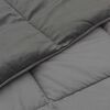 vidaXL Summer Duvet Quilted Light Grey 220 x 240 cm Microfiber