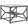 vidaXL Coffee Table Grey Sonoma 51 x 50 x 40 cm