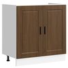 vidaXL Sink Base Cabinet with Door Porto 2 pcs Brown 80 x 46 x 84.5 cm