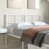 vidaXL Metal Replace Headboard White 140 cm