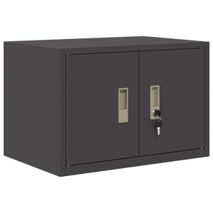 vidaXL Storage Cabinet Black 60 x 40 x 40 cm Steel