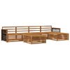 vidaXL Outdoor Sofa Set 6 pcs Natural Solid Acacia Wood