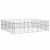 vidaXL Pet Cage | Black | Powder-coated steel | Large | Adjustable Armrests