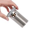 vidaXL Push Drain with Overflow Function Silver 6.4x6.4x9.1 cm