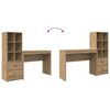 vidaXL Desk with Drawer 2 pcs Artisan Oak