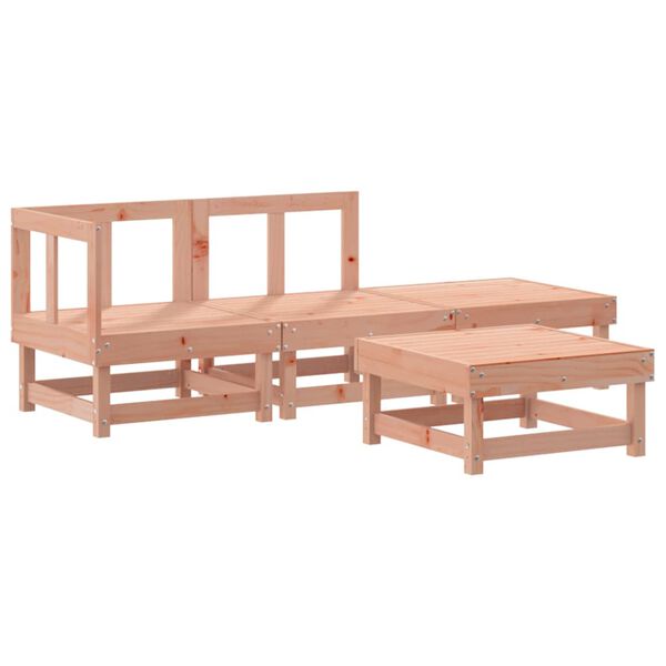 vidaXL 4 Piece Garden Lounge Set Solid Wood Douglas