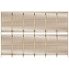 vidaXL Room Divider 6 Panels Beige Poly Rattan