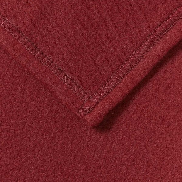 vidaXL Throw Blanket Bordeaux Red 170 x 130 cm Fleece